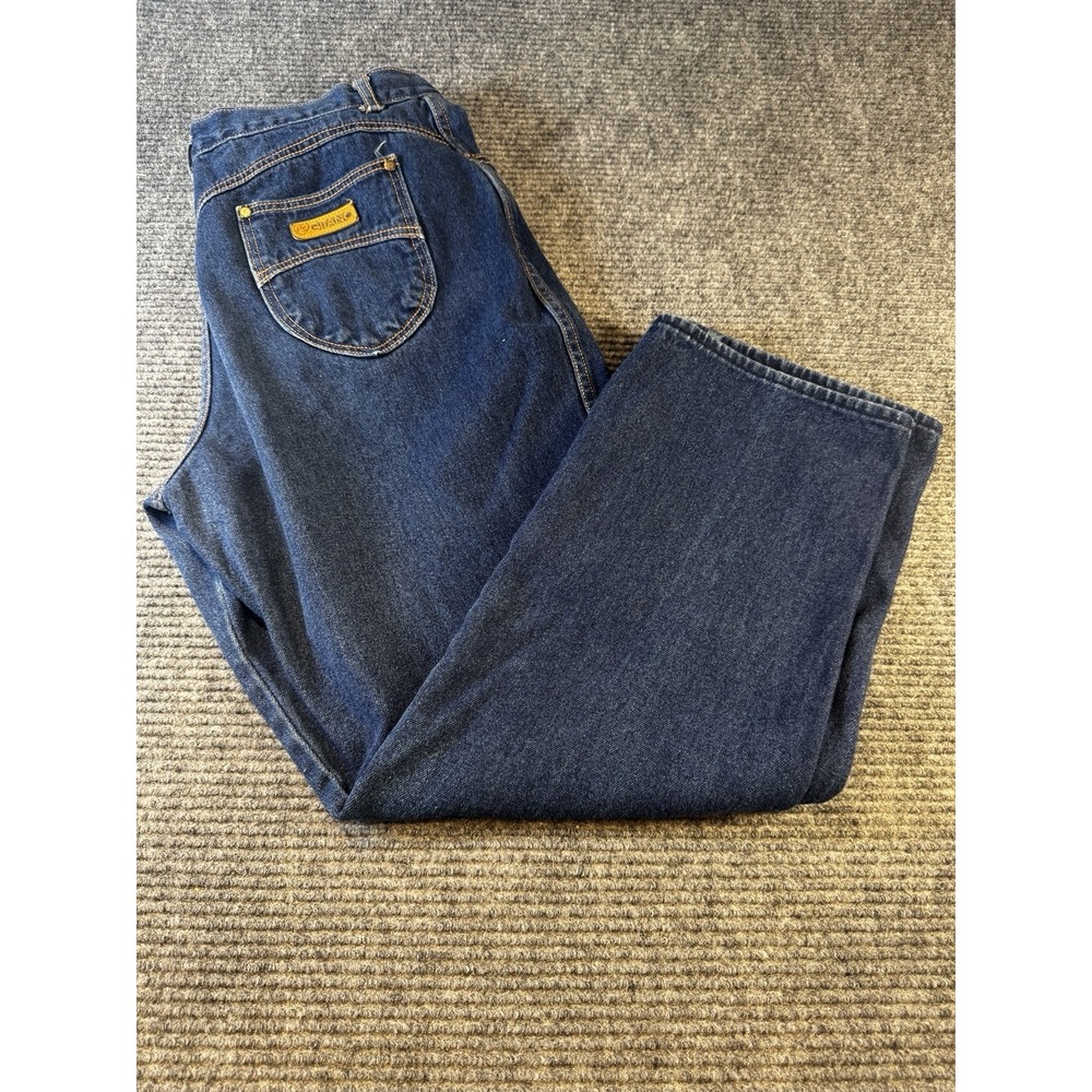 Vintage Women's Gitano High Rise Straight Jean Dark Wash MOM JEANS Size 18 Short